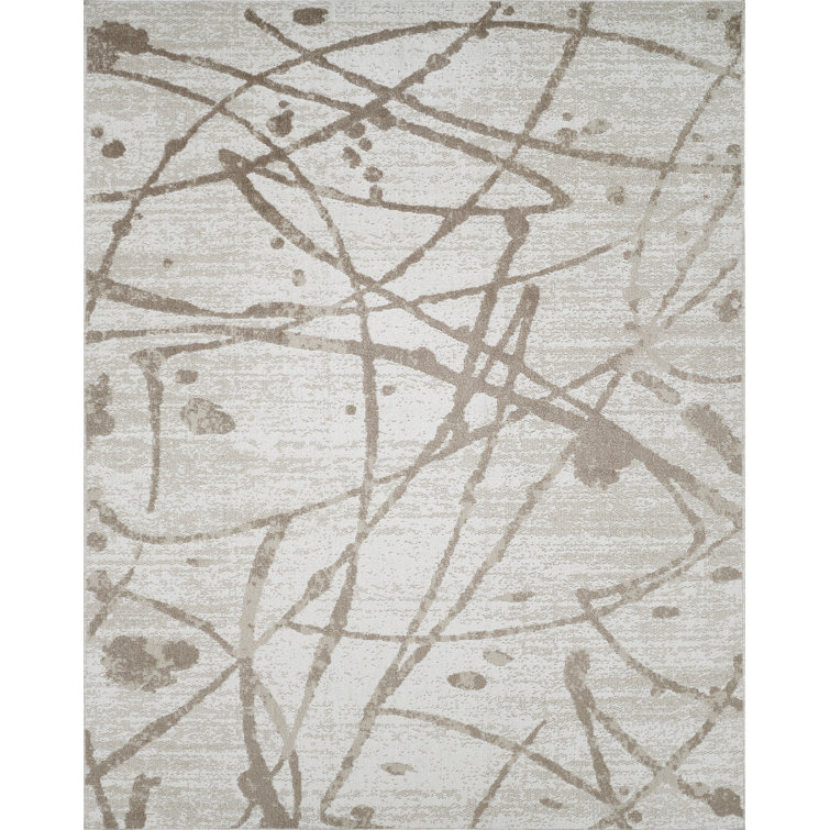 Machine Washable Archie Beige/Brown Rug