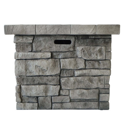 30" Outdoor Square Mgo Propane Fire Pit - 40,000 BTU