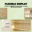 Vitrine pour objets de collection, porte transparente pour vitrine et tablettes réglables-740744982
