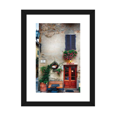" Quaint Restaurant Building In Pienza, Tuscany, Italy " by George Oze