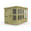 Total Sheds 10ft x 6ft Pent Potting Shed - Built-in Two-Tier Bench - Pressure Treated Timber - UK Manufactured
