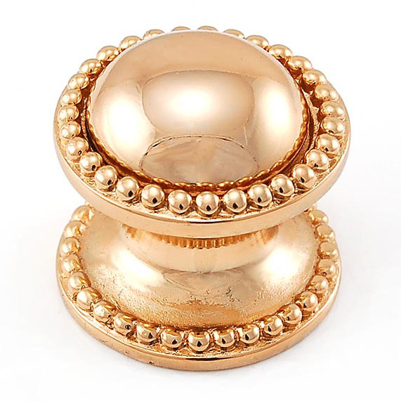 Sanzio Mushroom Knob, 1.25" H x 1.25" W x 1.125" D, Polished Gold