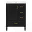 Meuble-lavabo moderne 24 po avec lavabo en céramique-863629363