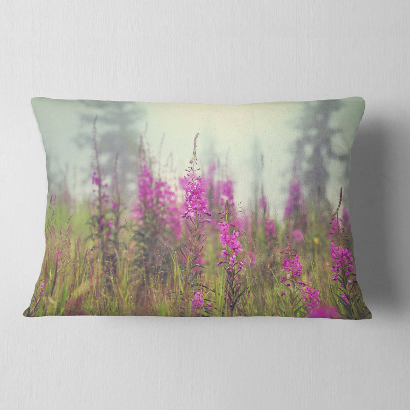 Coussin lombaire en fleurs d’été floral