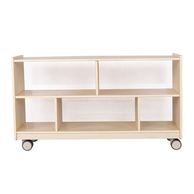 Mobile 24"H Toddler Storage With Clear Back - Assembled
