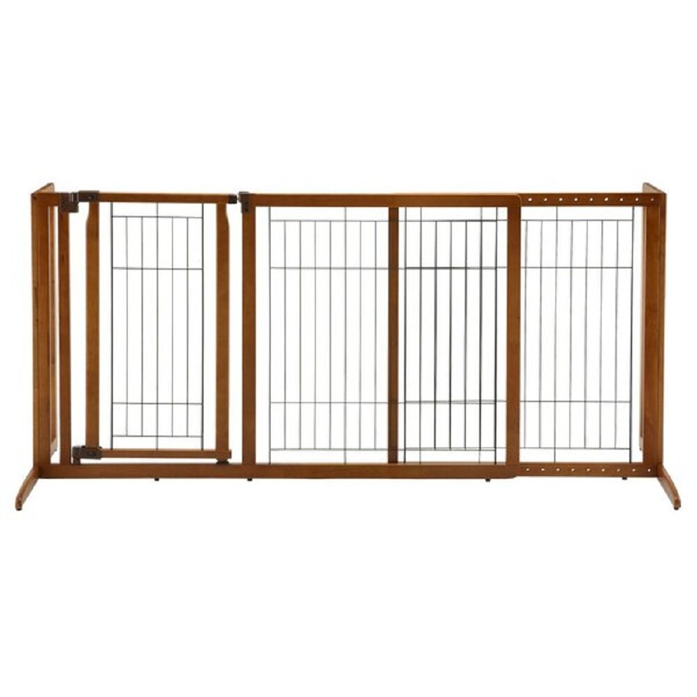 Richell Wood Free Standing Pet Gate & Reviews | Wayfair