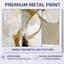 Or blanc abstrait, formes modernes - formes modernes, impression murale en métal-989948383