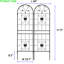 Treillis de jardin en métal antirouille 71 po x 19,7 po, support extérieur pour la gloire du matin, concombre, assemblage facile, vignes de lierre, haricots, procédure de fixation