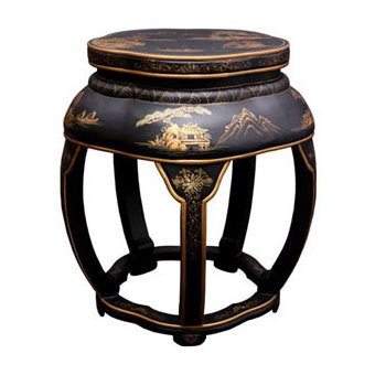 Camille Solid Wood Accent Stool