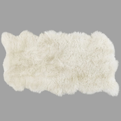 Orin Solid Colour Sheepskin 115cm X 200cm Area Rug