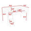 Wood Low Loft Bed with Ladder, ladder can be placed on the left or right-1129505017-1129505018