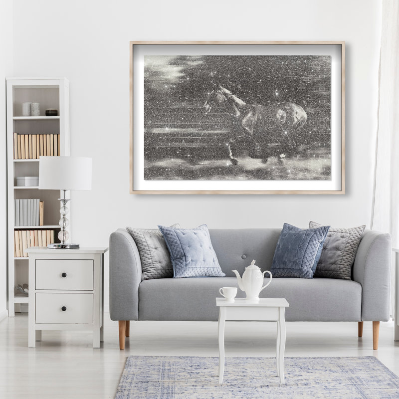 Velocity Unbound Print by Oliver Gal, 25.5"H x 37.5"W, Natural Oak Shadowbox