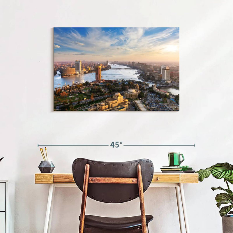 Harpa Scenic Downtown Cairo, 24" H x 36" W