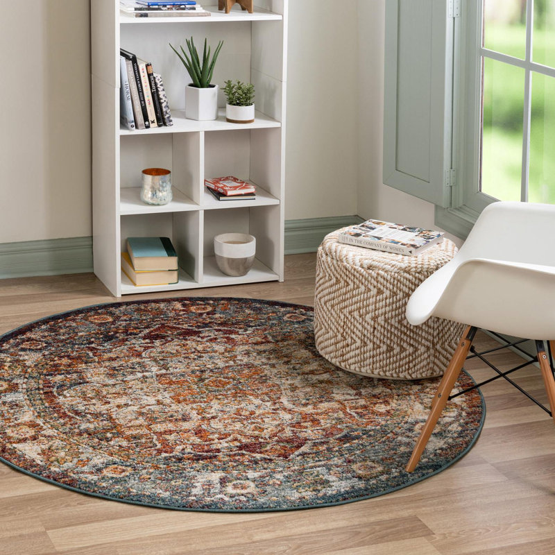 Alresford Oriental Indoor Rug, Round 6'1"
