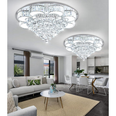 Glam Dimmable Crystal Chandelier