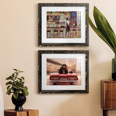 " Elegant In Black " 2 - Pieces Painting Print