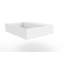 Lavabo de salle de bain mural à surface flottante avec drain dissimulé 24 po Juniper - Blanc-67247469