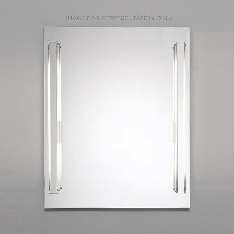 Reflexion Modern & Contemporary Lighted Bathroom / Vanity Mirror, Brushed Nickel