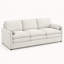Canapé Varlune 89" Chenille Cloud, canapé trois places surdimensionné avec coussins double couche, assises profondes, accoudoirs arrondis, coussin lombaire et soutien à ressorts ensachés-393857459