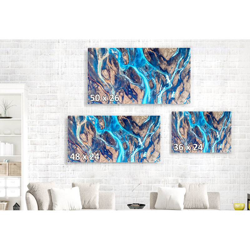 " Blues River (Part 2) ", 26" H x 50" W x 1.5" D