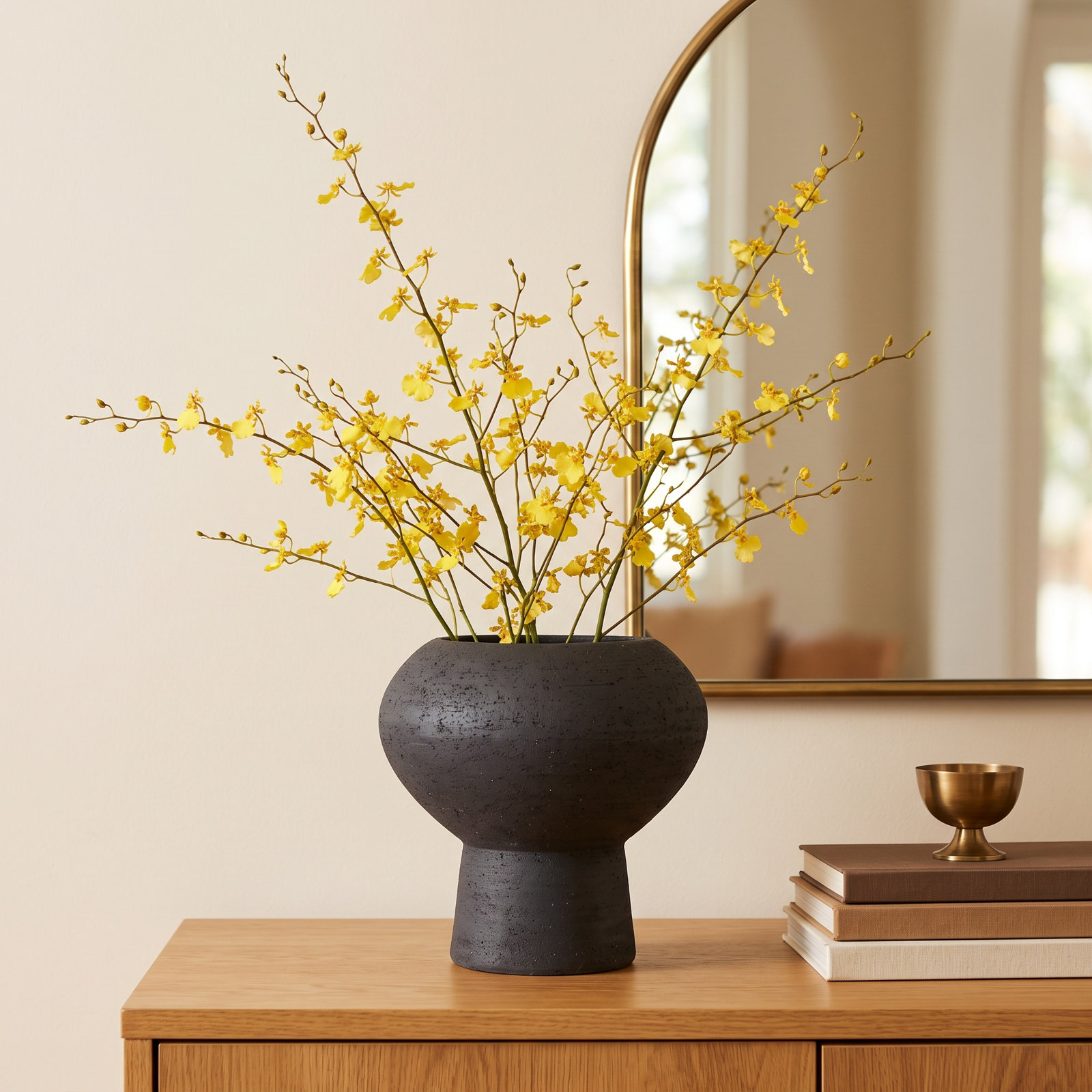 Tommy Ceramic Table Vase, 10" H x 9.5" W x 9.5" D