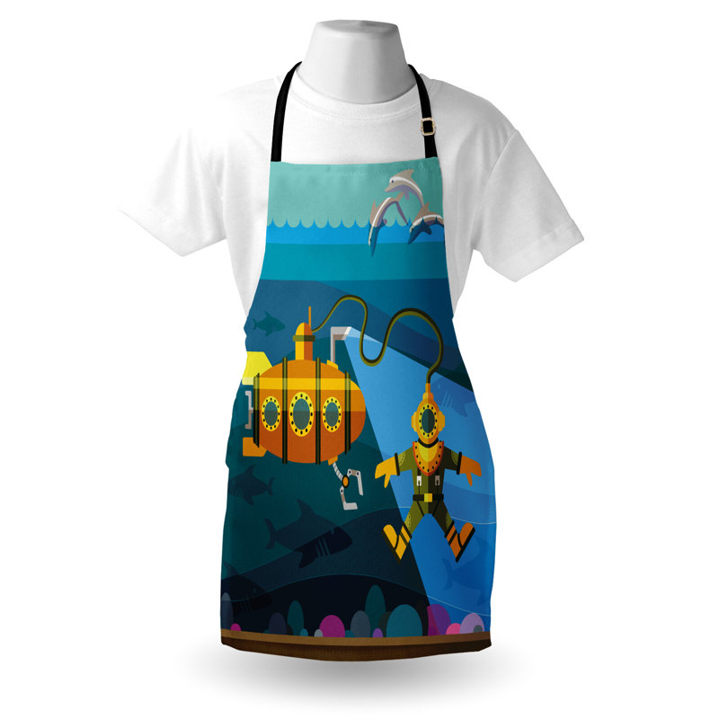 No Pattern Bib Apron