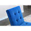 Chaise de salle à manger en velours bleu (2) - Moderne avec base à finition dorée, aucun assemblage requis-1638941911-1638941908