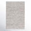 Tapis gris clair / ivoire fait à la main Elle-1230052704
