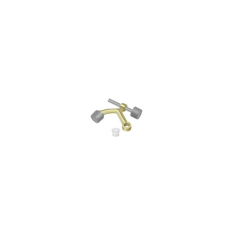 Door Stop, Unlacquered Brass