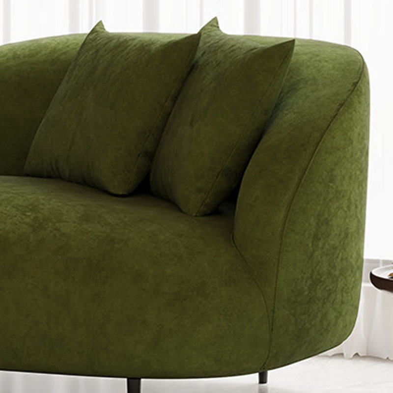 Chaise longue de loisir simple et luxueuse, Right Hand Facing, Green