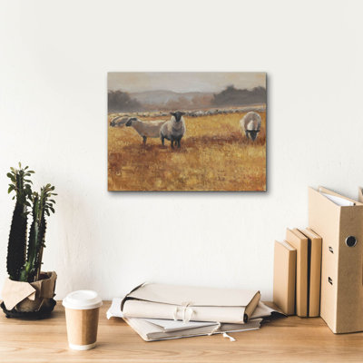 «Grazing At Sunset 1» par Ethan Harper, art mural sur toile