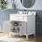 Adria 36'' Freestanding Single Bathroom Vanity with Engineered Stone Top