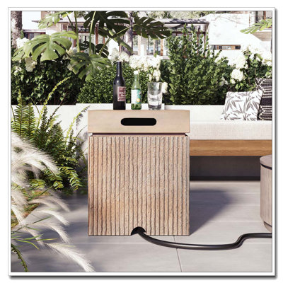 Table de couverture de réservoir de propane d'extérieur 15,75 po