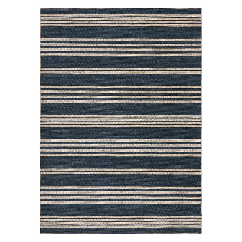 Washable Easy Jute Rug Modern Striped Living Room Rug with Non-Slip Backing, Non Shedding Neutral Floor Mats, Indoor Outdoor Carpet for Bedroom, Patio, Backyard