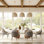 Modern 8/10/12 People Dining Room Set, Pre-Assembly Rectangular Dining Table, Sintered Stone Tabletop & Trestle Pedestal, Upholstered PU Leather Chairs