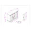 Armoire de bar 47,48 po avec porte-bouteilles et porte-verres Gosport-1239846843