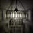 12"W 1-Light Glass and Metal Pendant