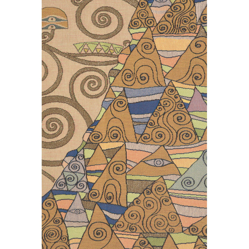 L'attente Klimt A Droite Loom Woven Cotton Blend Wall Hanging, 38" H x 18" W