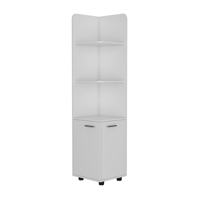 Freestanding Cabinet Kairatu, One Drawer, White Finish, White