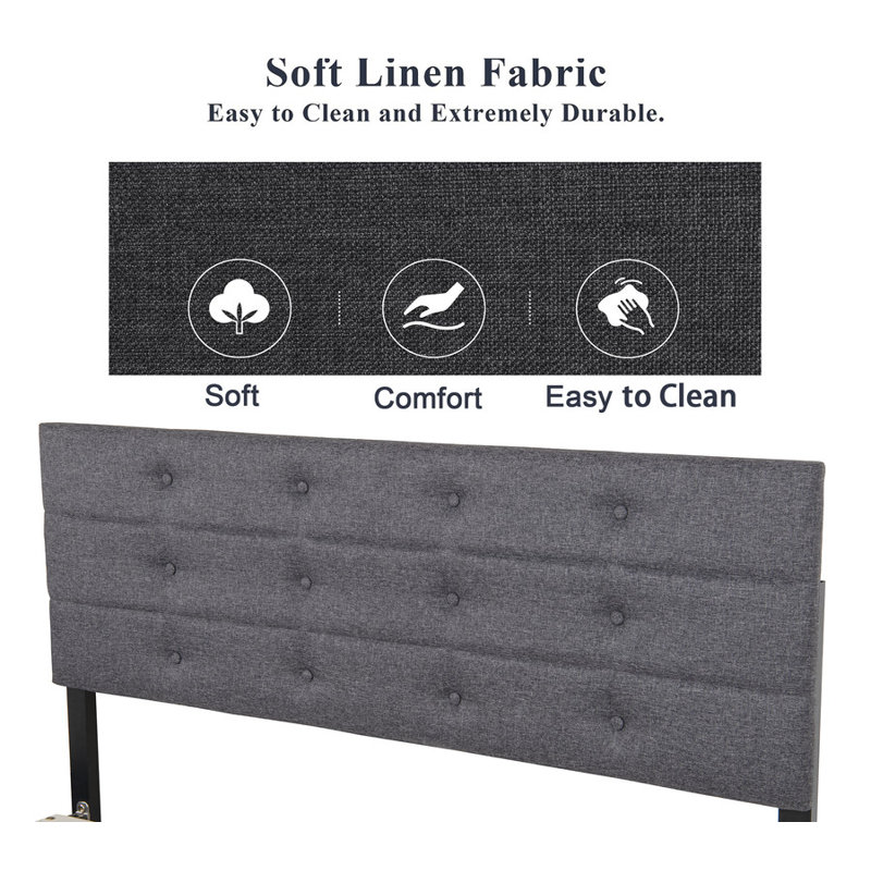 Daviette Upholstered Platform Bed