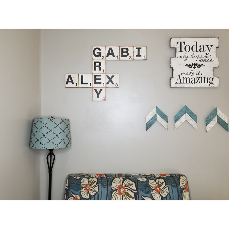 Industrial Wall Decor on Solid Wood, S