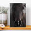 Art contemporain abstrait cheval noir foncé-2005861374