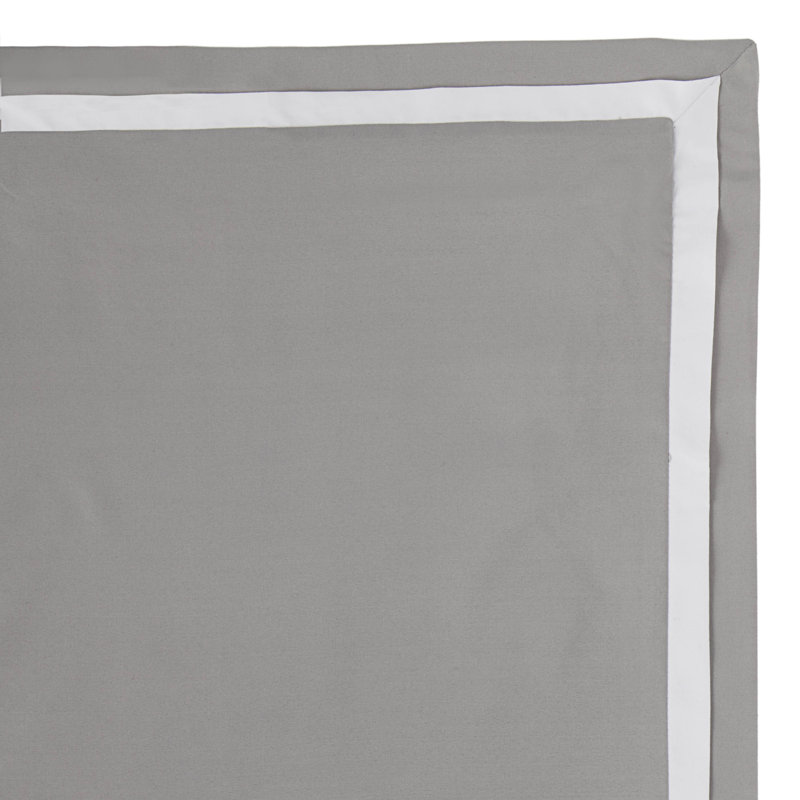 Martex 2000 Series UltraSoft Microbrushed Reversible Duvet Cover Set, Twin Duvet Cover + 1 Sham, Gray/White