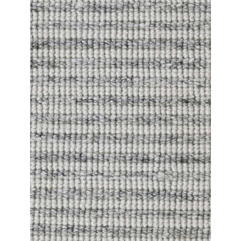 Rava Hand Loomed Striped Area Rug in Silver/Gray, Rectangle 10' x 14'