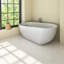 Baignoire de trempage et bain d'air 66-15 / 16 "X 31-1 / 2" avec souffleur d'air à vitesse réglable et interrupteur de commande de type d'air, blanc