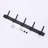 Stainless Steel Wall Mounted Towel and Robe Hook Rack with 5 Hooks in Matte Black