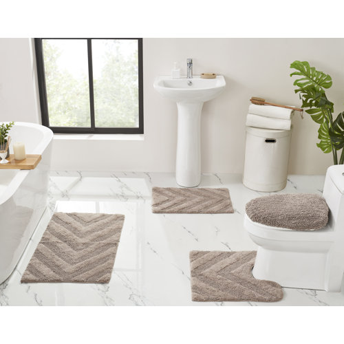 Wayfair | Chevron Bath Rugs & Mats You'll Love in 2024