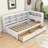 Haileyjo Wood Daybed with 2 Drawers,USB Charging and Shelves-1702522331-1702522328