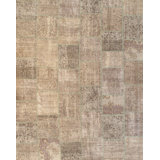 Turkish Wool Geometric Area Rug in Gray