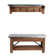 Crockett 40"W Industrial Rustic Solid Wood Frame Wall Mounted Coat Rack And Bench With Storage